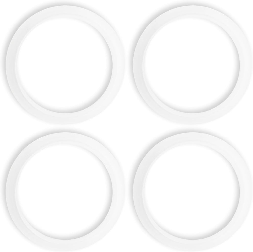4 Pcs Replacement Gasket Seal Ring, 51mm Silicone Steam Ring Espresso Machine Repair Kit, Grouphead Gasket Replacement Part Compatible with De'longhi EC820 EC850 EC860 DEDICA EC680 EC685 Smeg