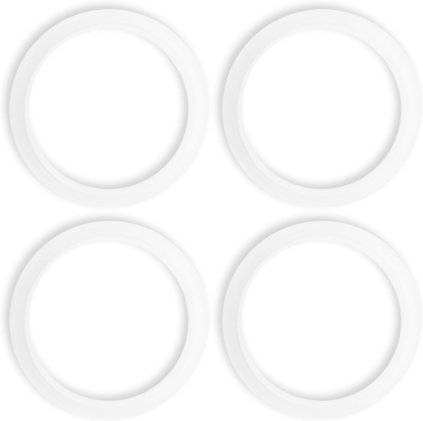 4 Pcs Replacement Gasket Seal Ring, 51mm Silicone Steam Ring Espresso Machine Repair Kit, Grouphead Gasket Replacement Part Compatible with De'longhi EC820 EC850 EC860 DEDICA EC680 EC685 Smeg