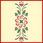 Rosemaling Pattern 3 & 4 Mini Stencils - Reusable Mylar Templates for DIY Crafts, Wood Signs, Walls & Fabric - Nordic Folk Art Painting & Scandinavian Designs - The Artful Stencil