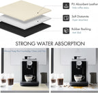 Dish Drying Mat Super Absorbent – 16" x 18" Coffee Mat for Countertops – Non-Slip Drying Mat for Kitchen Counter – Easy to Clean Water Absorbent Mat – Large Dish Drying Mats (Tapioca)