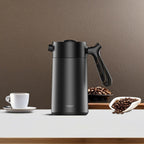 Stainless Steel French Press Coffee Maker, Double Walled Insulated Coffee & Tea Maker with Filter (Matte Black, 32 Ounce)