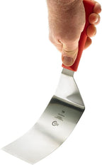 Mercer Culinary Millennia 6" x 3" Heavy-Duty Turner - Red Handle