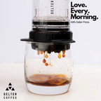 Delter Coffee Press Smoked Grey Edition with Metal Filter Included