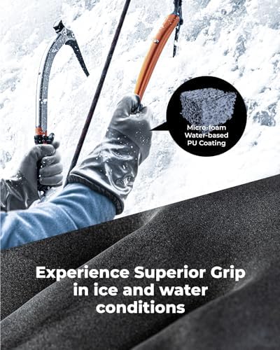 toolant Waterproof Winter Gloves with Grip, Balaena Freezer Gloves for Light Duty Work & Outdoor Adventure, Hiking, Farming, Washing, Ice Fishing, Small