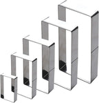 5Pcs Rectangle Cookie Cutter Set, Stainless Steel Biscuit Baking Molds Fondant Cake Cookie Cutter Rectangle Shaped Cutter