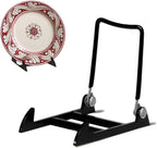 KINGDOM SOLUTIONS MADE IN USA 12-Pack Adjustable Acrylic Easels - Plate Stand - Sturdy Book Stand for Art, Pictures, Plates, Frames - Unique on the Market