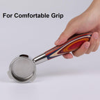 51mm Bottomless Portafilter 3 Ears Compatible with CASABREWS Espresso Machine CM5418, 3700Essential, 3700Gense | Color Wood Fire Phoenix Handle