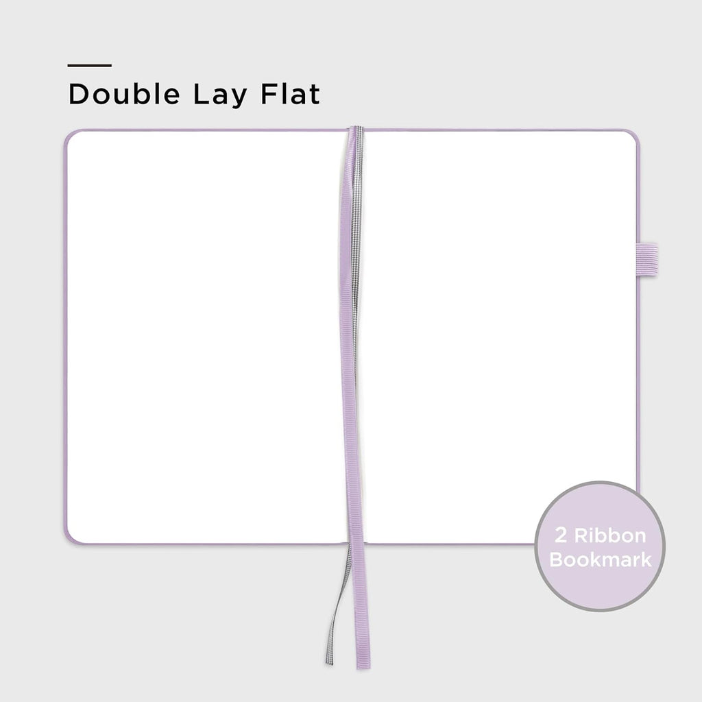 &And Per Se Blank Journal Notebook, 160 Pages, 5.7 x 8 inches College Ruled Thick Paper Notebook Journals for Writing, Hardcover Notebook(1 Pack, Lavender)