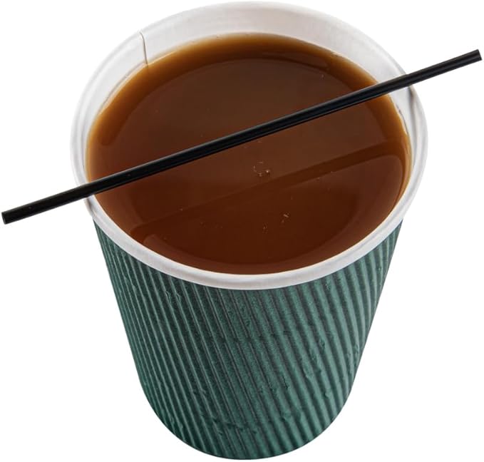 Restaurantware Restpresso 5 Inch Cocktail Stirrers 500 Disposable Coffee Stirring Rods - Premium Odorless Black Plastic Stirrers For Coffee For Hot And Cold Drinks For Bars Or Offices