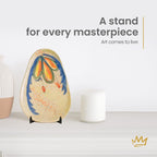 KINGDOM SOLUTIONS MADE IN USA 2-Pack Adjustable Acrylic Easels - Plate Stand - Sturdy Book Stand for Art, Pictures, Plates, Frames - Unique on the Market