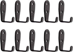 Heavy Duty Wall Hooks,Stainless Steel Screw On Hooks for Hanging Coats Plants Towels Keys Hats,Waterproof Single Shower Hanger Hooks for Garage Kitchen Bathroom 10 PCS (L Shape Small)