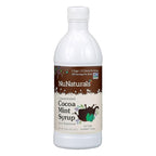 NuNaturals Stevia Syrup, Sugar-Free Sweetener, Plant-Based Sugar Substitute, Zero Calorie, Cocoa Mint Syrup, 16 oz