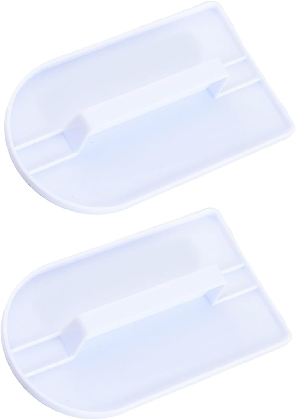 2 PCS Fondant Smoothing,Cake Decoration Icing Smoother, Paddle Fondant Polisher Finisher Sugarcraft Cups,fondant paddle,White,14.5 x 8 cm/5.7" x 3.1"