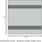 Urban Villa Dish Cloths Terry Cotton Pack of 6, Highly Absorbent Quick Drying Super Soft Premium Dish Towels for Kitchen with Hanging Loop Hand & Tea Towels - 12x12 Inch, (Grey & White, Checks)