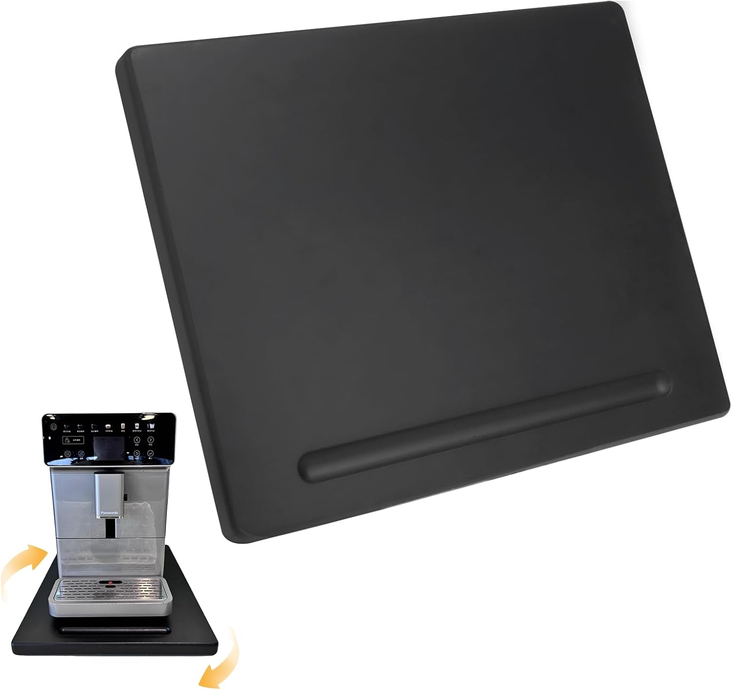 Wood Appliance Sliders with 360' Wheels, Sliding Tray for Coffee Maker & Heavy Kitchen Appliances,Countertop Appliance slider for Kitchen Appliance, Premium Wood Rolling Tray,No Assemble (Wide-Medium)