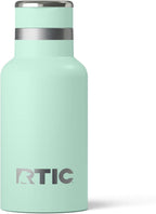 RTIC Little Journey Bottle with Straw, Insulated, Stainless Steel, Metal, Double Wall Vacuum-Insulation, Ceramic-Lined, Leak-Proof Lid, BPA-Free Water Flask for Sports, Travel, Fresh Mint