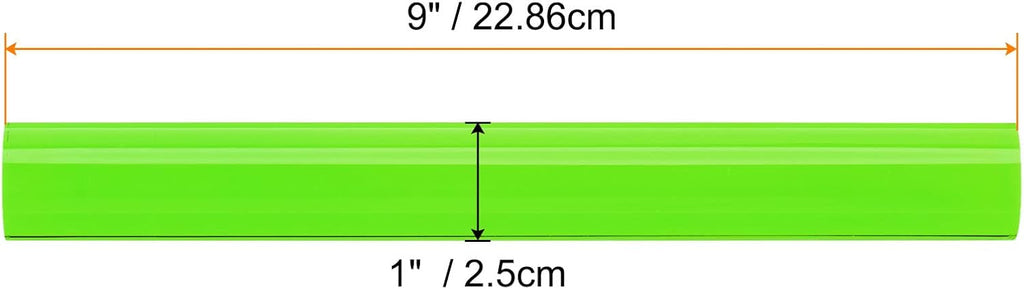 HARFINGTON Acrylic Clay Roller 9 Inch x 1 Inch Solid Non-Stick Plastic Round Tube Roller Polymer Clay Rod Fondant Rolling Pin for Shaping, Sculpting, Modeling DIY Crafts, Green