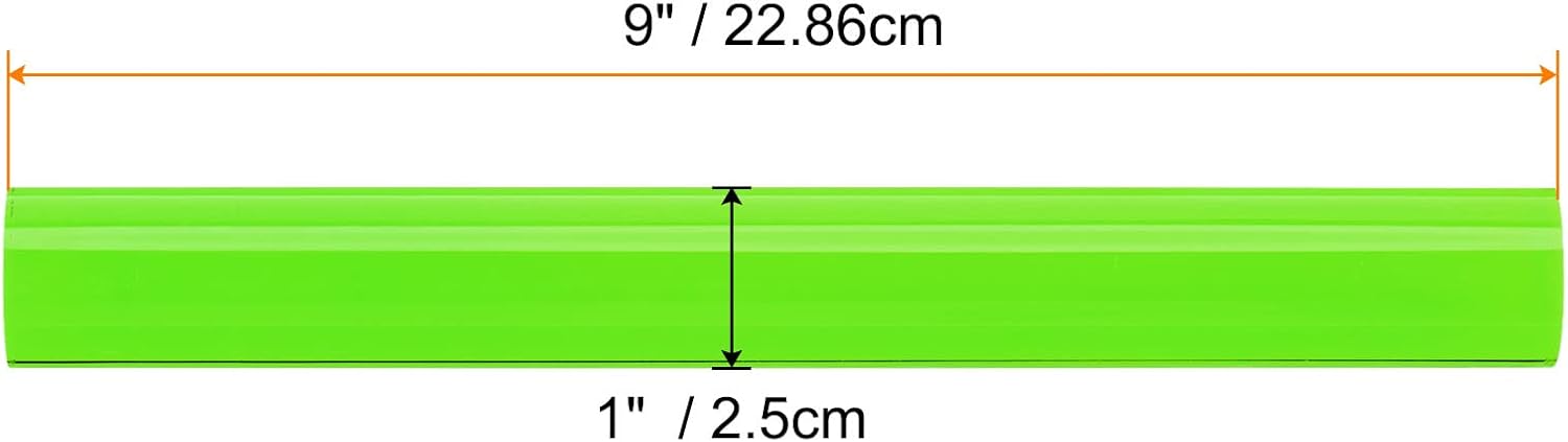 HARFINGTON Acrylic Clay Roller 9 Inch x 1 Inch Solid Non-Stick Plastic Round Tube Roller Polymer Clay Rod Fondant Rolling Pin for Shaping, Sculpting, Modeling DIY Crafts, Green
