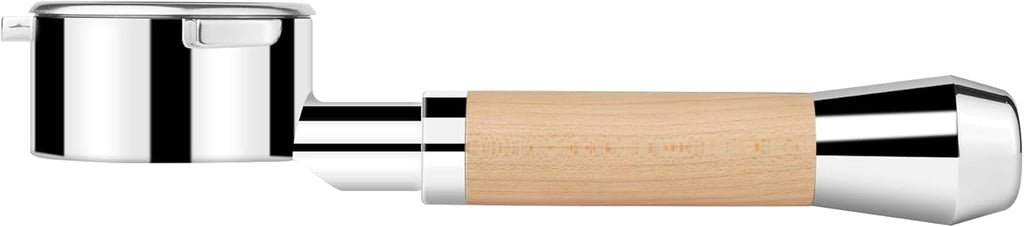 LILQ 54mm Naked Bottomless Portafilter Compatible with Breville Barista Express, Barista Pro, Bambino, and More – 18-20g basket included (Maple Fusion, 54mm Breville)