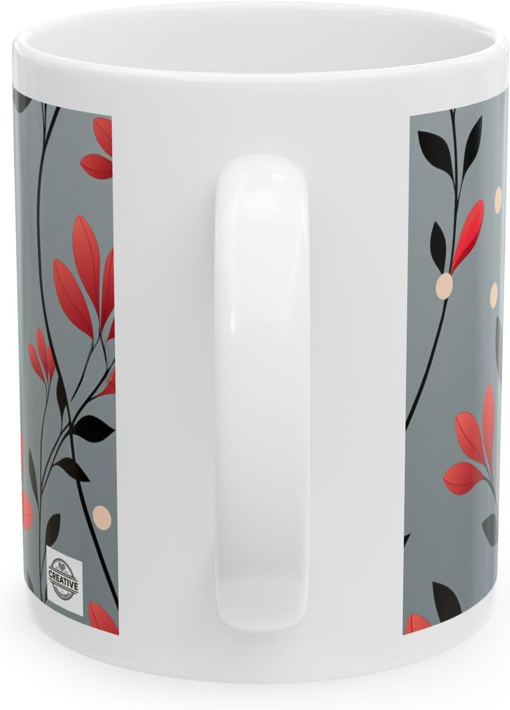 11 OZ Novelty Coffee Mugs - Christmas Gift (Leaf Flower Design)