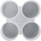 【300+ Design Optional】 Fuehbur 4 inch 4-Circles Car Freshie Mold, Four-Circle Round in 4 Cavity Silicone Soap Resin Molds, Super-Large Mould