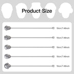 Skull Shape Swizzle Sticks, Reusable Stainless Steel Coffee Beverage Stirrers Cocktail, 5-Pack Drink Stir Sticks for Bar Party Home Office (Ancient Silver)