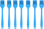 Silicone brush, Oil Brush for BBQ Kitchen Cooking Baking and Grilling (7 PCS,blue)
