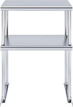 NSF Certified 18 Gauge Heavy Duty Stainless Steel Double overshelf with Brackets for Kitchens, Utility Rooms, Storage, Offices & Home