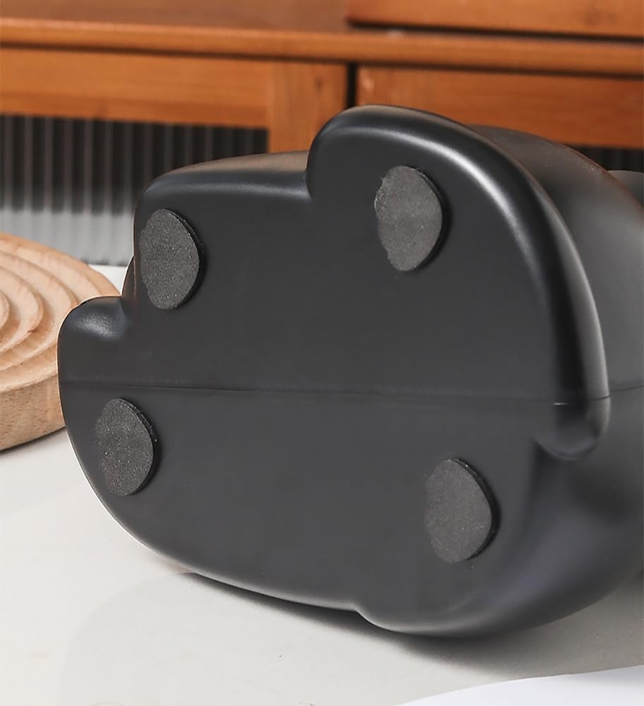 Cute Cat Coffee Knock Box Espresso Machine Accessories Small Coffee Dump Bin for Home and Office (Knock Box and Tamper Mat)