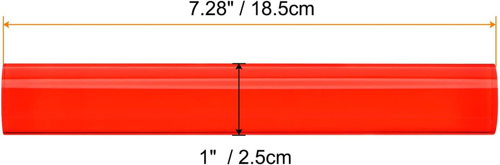 HARFINGTON Acrylic Clay Roller 7.28 Inch x 1 Inch Solid Non-Stick Plastic Round Tube Roller Polymer Clay Rod Fondant Rolling Pin for Shaping, Sculpting, Modeling DIY Crafts, Red