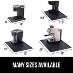 GORILLA GRIP Silicone Coffee Mat, 18x28, Espresso Drink Bar Station Accessories, Waterproof Heat-Resistant Dish Drying Mats, Stay in Place on Kitchen Counter, Home Kitchen Decor Essentials, Black