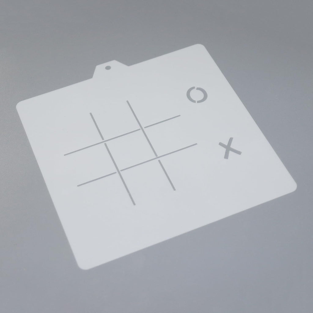 Cookie cutter and stencil set Baking stencils and cutters bundle DIY bakery decorating kit Cookie cutter with stencils Icing stencil and cookie cutter combo (Tic-tac-toe)