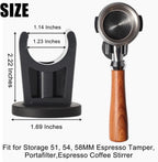 Wall Mounted Magnetic Hand Tamper Holder,Portafilter Organizer Fit for Storage 51, 54, 58MM Espresso Tamper,Portafilter,Espresso Coffee Stirrer,1Pieces