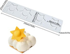 TUKE Star Lace Mat Silicone Mold For Chocolate Epoxy Resin Cake Topper Sugar Craft Baking Cake Lace Decoration Tool DIY Wedding (G_ Star)