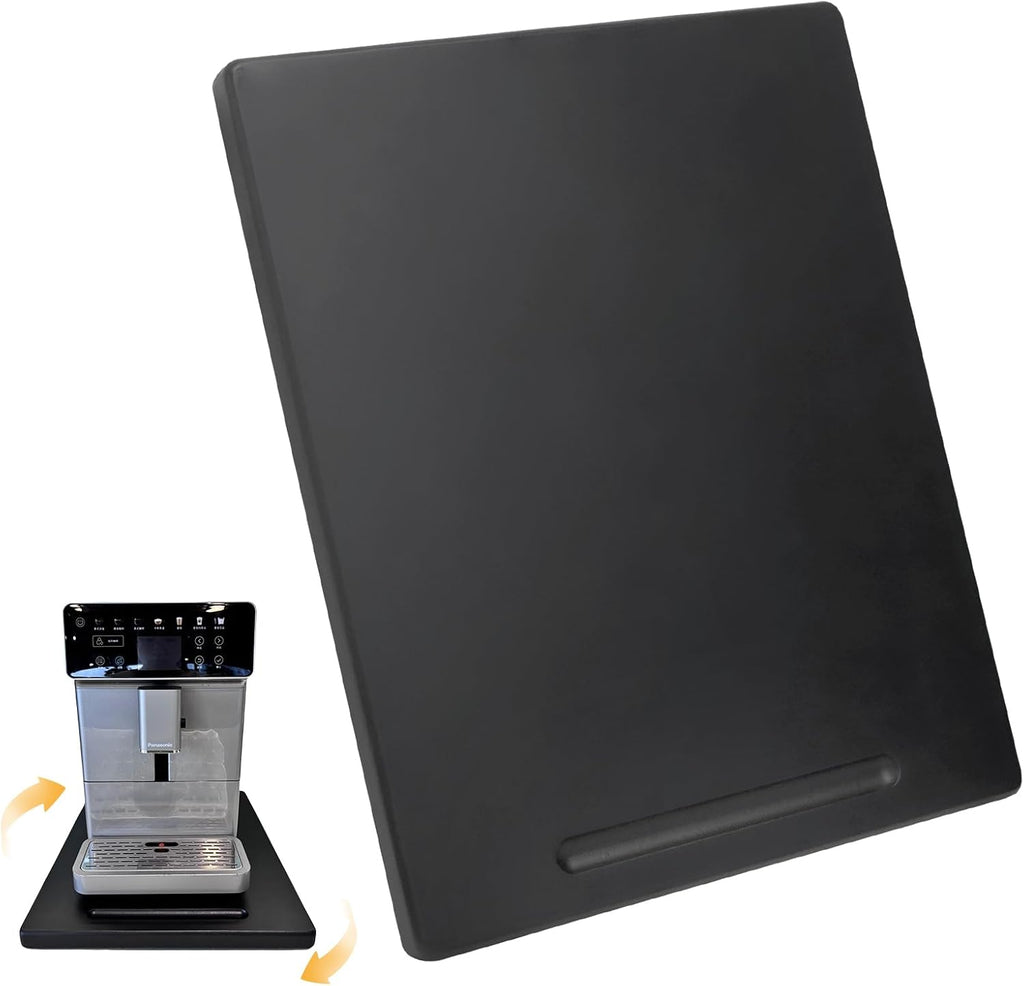 Wood Appliance Sliders with 360' Wheels, Sliding Tray for Coffee Maker & Heavy Kitchen Appliances,Countertop Appliance slider for Kitchen Appliance, Premium Wood Rolling Tray,No Assemble(Deep-Large)