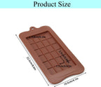 Protein Bar Molds, Energy Bar Molds 3 Pack Break Apart Silicone Chocolate Candy Molds, Non-Stick, BPA Free, Reusable for Homemade Snacks, Gifts