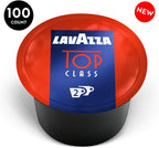 Lavazza Blue Top Class Double Shot Espresso Capsules, Arabica and Robusta Blend, Compatible with Lavazza Classy Machines (100 Capsules)