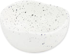 roro Ceramic Stoneware Handmade Bowl Set (Dipping Bowls x 4, White Matte Speckled)