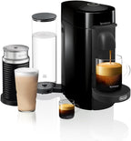 Nespresso VertuoPlus Coffee and Espresso Machine by De'Longhi with Milk Frother, Ink Black