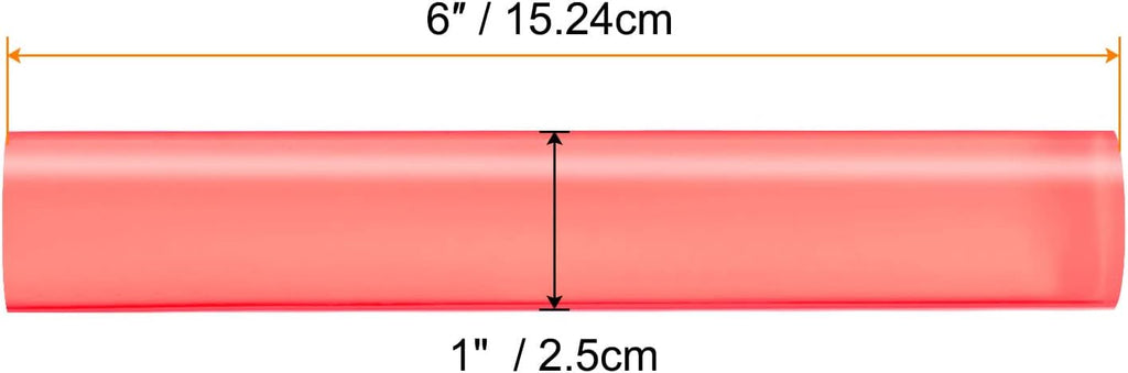 HARFINGTON Acrylic Clay Roller 6 Inch x 1 Inch Solid Non-Stick Plastic Round Tube Roller Polymer Clay Rod Fondant Rolling Pin for Shaping, Sculpting, Modeling DIY Crafts, Pink