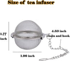 Tea Infusers for Loose Tea 3 Sets Tea Infuser Loose Leaf Tea Steeper Tea Stainless Steel Ball Mesh Tea Strainer Filters with Crtstal Pendant (Animal 2)