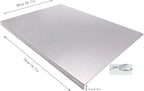Stainless Steel Cutting Boards for The Kitchen, Suitable for Meat, Fruits, Vegetables, Bread, and Baking Large-sized Cutting Boards (50 x 50cm/19.7 x 19.7 in)