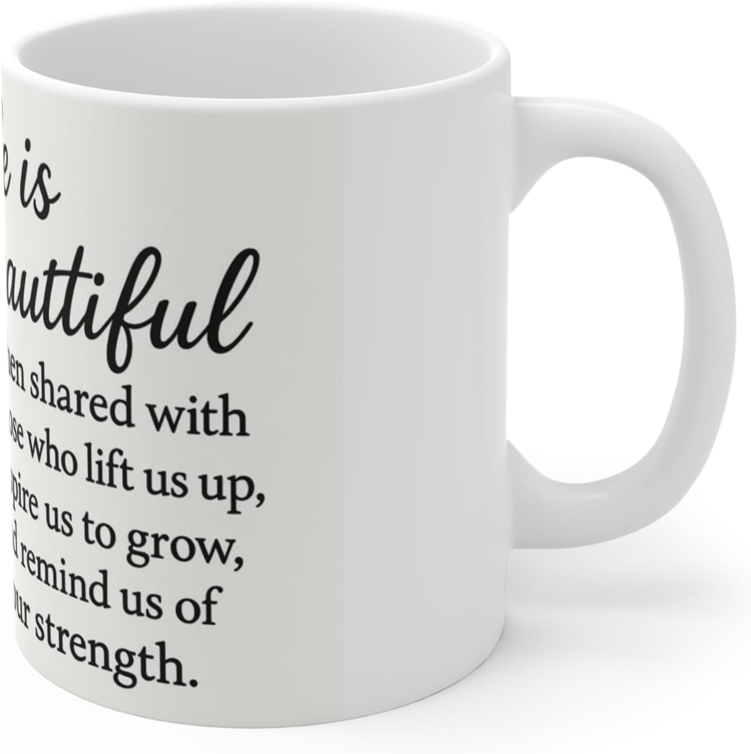 11 OZ Novelty Coffee Mugs - Christmas Gift (Inspirational Floral)