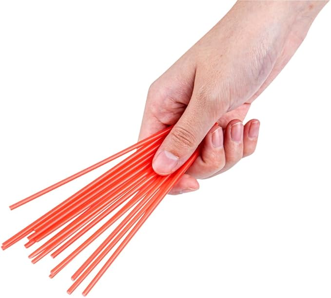 Restaurantware Restpresso 5 Inch Cocktail Stirrers 500 Disposable Coffee Stirring Rods - Premium Odorless Red Plastic Stirrers For Coffee For Hot And Cold Drinks For Bars Or Offices