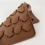 Fall Chocolate Molds 4 Pieces Silicone Pumpkin Candy Mold Maple Leaf Shaped Fondant Molds for Thanksgiving Halloween Autumn Harvest Cupcake Cake Topper Decoration