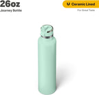 RTIC 26oz Journey Bottle Metal Stainless Steel Vacuum Insulated, BPA Free, Reusable, for Water, Hot and Cold Drinks, Travel, Sports, Camping, Fresh Mint