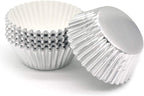 Standard Silver Foil Cupcake Liners Muffin Baking Cups for Party and More, 100-Count
