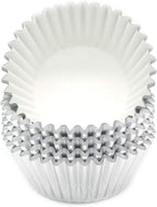Standard Silver Foil Cupcake Liners Muffin Baking Cups for Party and More, 100-Count