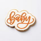 Baby Cookie Cutter and Stencil Set Bundle Kit PYO Cookies Paint Your Own Diy Bakery Fondant Sugar Happy Birthday Wedding Baby Candle Kids Painting Coloring Pages Comb (Baby-2)