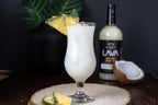 LAVA Premium Coco Pina Colada Made with Cream of Coconut and Real Pineapple, No Artificial Sweeteners or Flavors, 1-Liter (33.8oz) Glass Bottle.